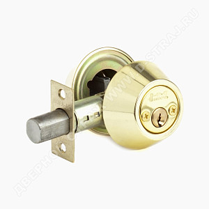 Нора-М Замок врезной D2 (золото) (ключ/ключ)